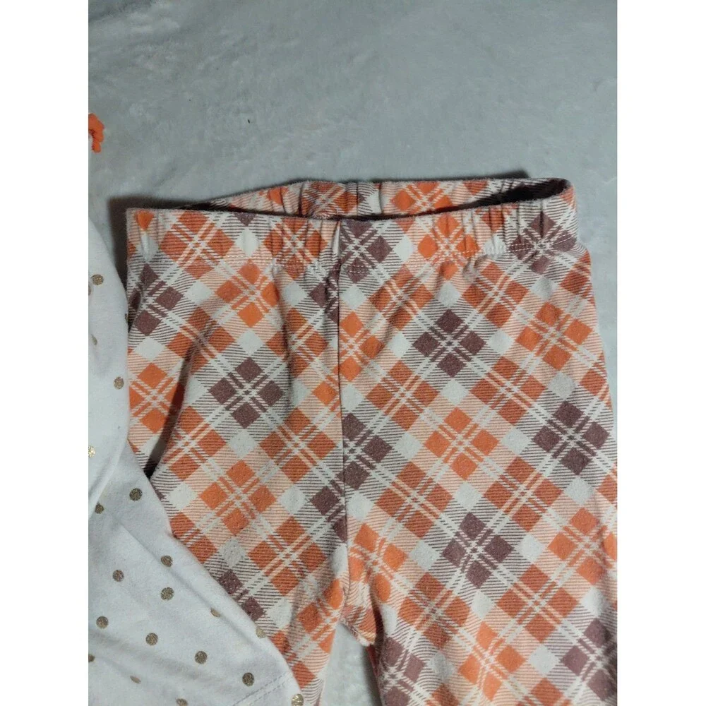 Rare Editions Girls Pumpkin Thanksgiving Outfit Size 5